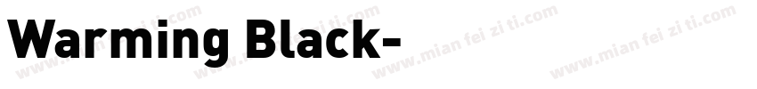 Warming Black字体转换